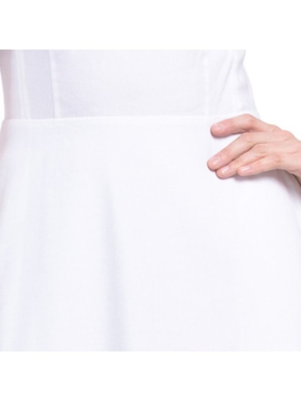 THEORY Linen Blend Volume Dart Dress - Picture 4 of 4